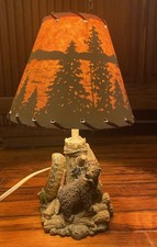 Bear Fish In Mouth Canoe Ceramic Base Tablela...