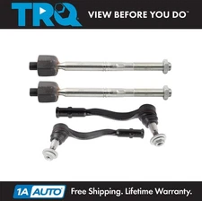 TRQ Front Inner and Outer Tie Rod Set Fits Audi