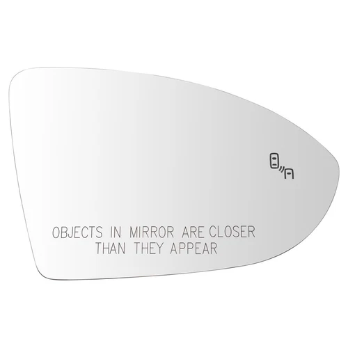 TRQ MGA16924 Power Side View Mirror Glass For Volkswagen GTI 15-21 RH 17A857522G