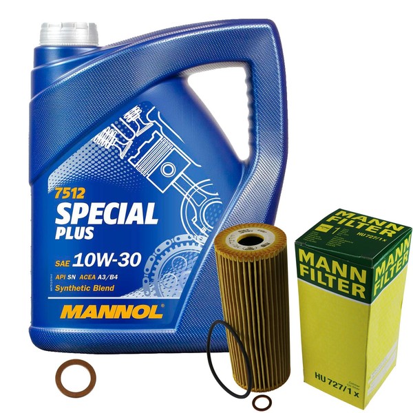 Inspektionspaket 5L Mannol 10W-30 FüR Mercedes W202 C 180 W203 R170 200-image