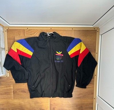 Vintage 1992 Barcelona NBC Olympics Men's Size Large Windbreaker
