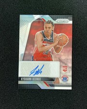 2024-25 Panini Prizm Kyshawn George Rookie Signatures Auto Silver Prizm RC FR28