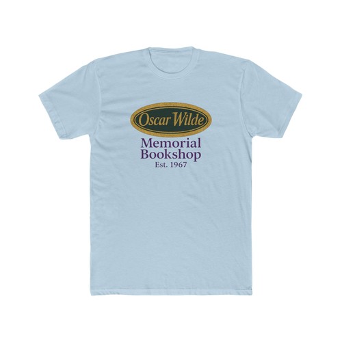 OSCAR WILDE bookstore Gay Men's Cotton Crew Tee New York City - Picture 23 of 25