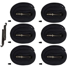 6Pack 28" 700x2025c Replacement Road Bike Inner Tubes with 80mm Presta Valves...