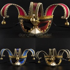 Half Face Venetian Joker Masquerade Mask Mardi Gras Fancy Dress Cosplay Props