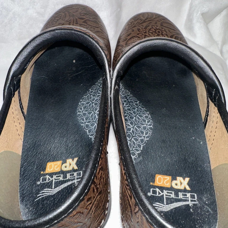 DANSKO XP20 CLOGS Brown Textured Details Women Sz 9-9.5 (39) - Image 4 of 4