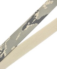 1" Nylon Webbing Tiger Stripe Camo 55301 One Side Pattern 2 Yds USA made