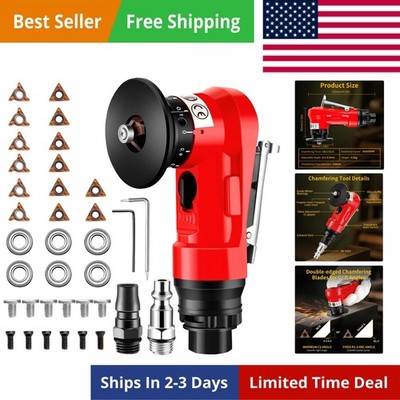 Pneumatic Chamfering Tool, 30000 RPM Air Chamfer Tool with 6 Bearings & Compl...