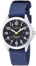 SEIKO ALBA  AQPK402 Military Field Watch Quarts Blue