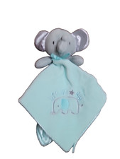 Baby Starters Dream Big Elephant Rattle Mint Green Security Blanket Lovey 13"