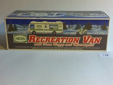 1998 Hess Truck Recreation Van with Dune Buggy and Motorcycle