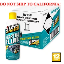11 Oz. Fast-Acting Engine Starting Fluid Spray (Pack of 12) Free Shipping