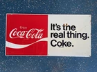 Vintage Large Coca Cola Coke Metal Sign 30 x 15 TO51