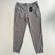 Libin Golf Joggers Pants Mens XL 4-Way Stretch Gray Slim Fit Work Pockets NWT