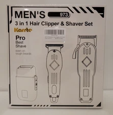 KARRTE Professional Hair Clippers Trimmer Set Beard Shaver Kit Fathers Day Groom