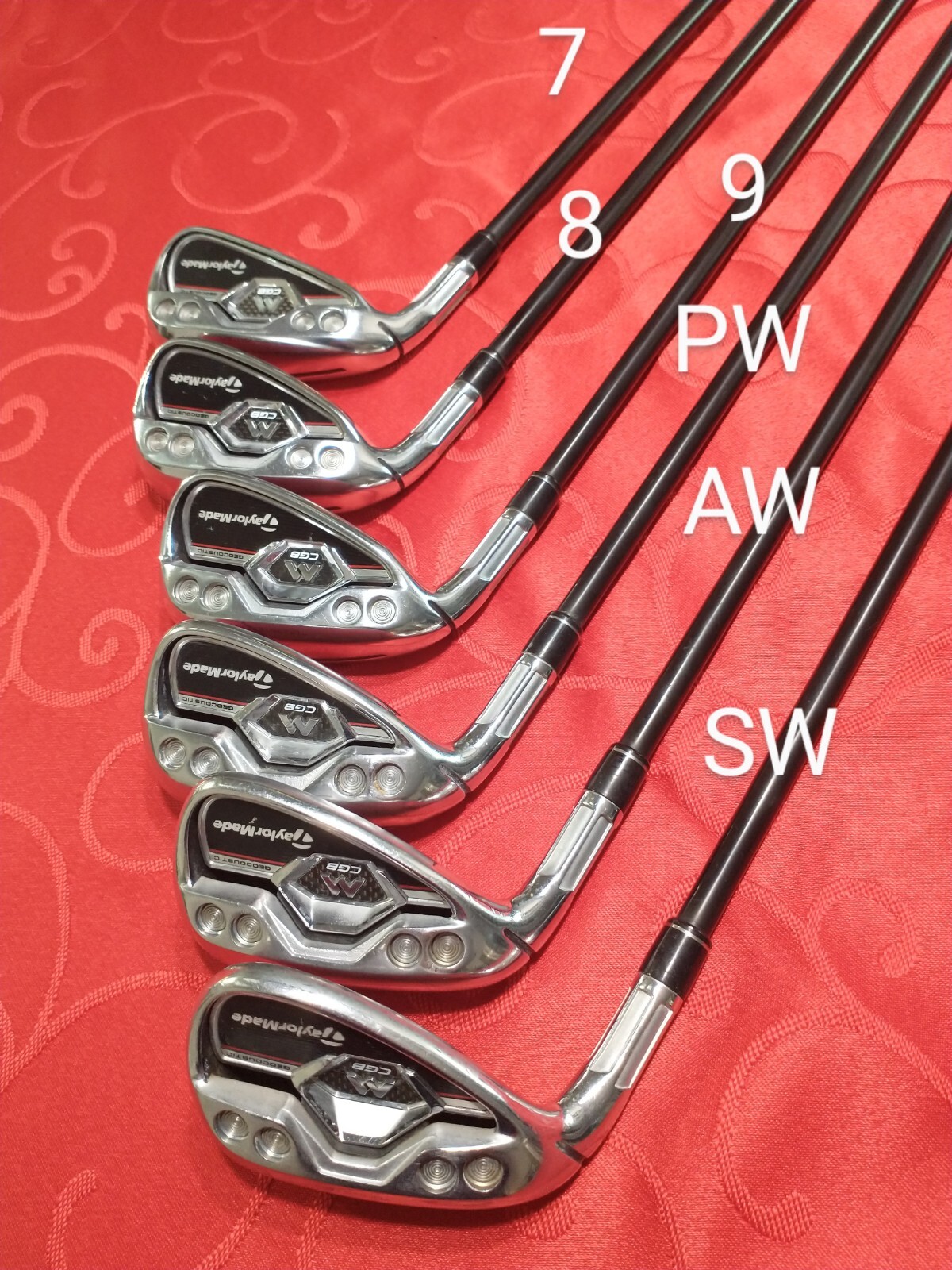 Taylormade M CGB LEFT HANDED Iron Set 7PWAWSW, Upgrade Graphite
