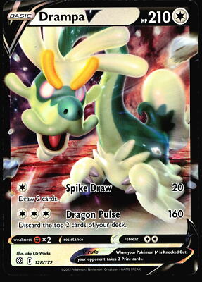 Drampa V SWSH09: Brilliant Stars #128/172 Ultra Rare Pokemon Card | eBay