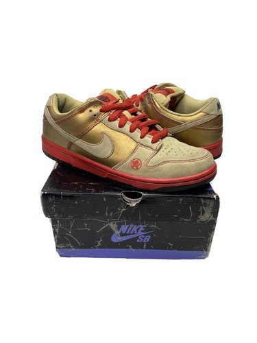 Nike Dunk Low Pro SB Money Cat 2006 Gold 304292-771 Size 8.5 | eBay