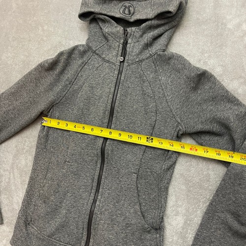 LULULEMON Scuba Hoodie Light Cotton Fleece 4 Heather Gray Style W4AFPS - Bild 5 von 12