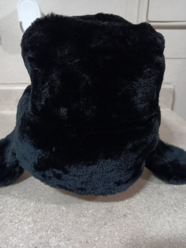 Vintage Russian Faux Fur Quilted Inside Ushanka Aviator Ear Flap Hat - Picture 3 of 6