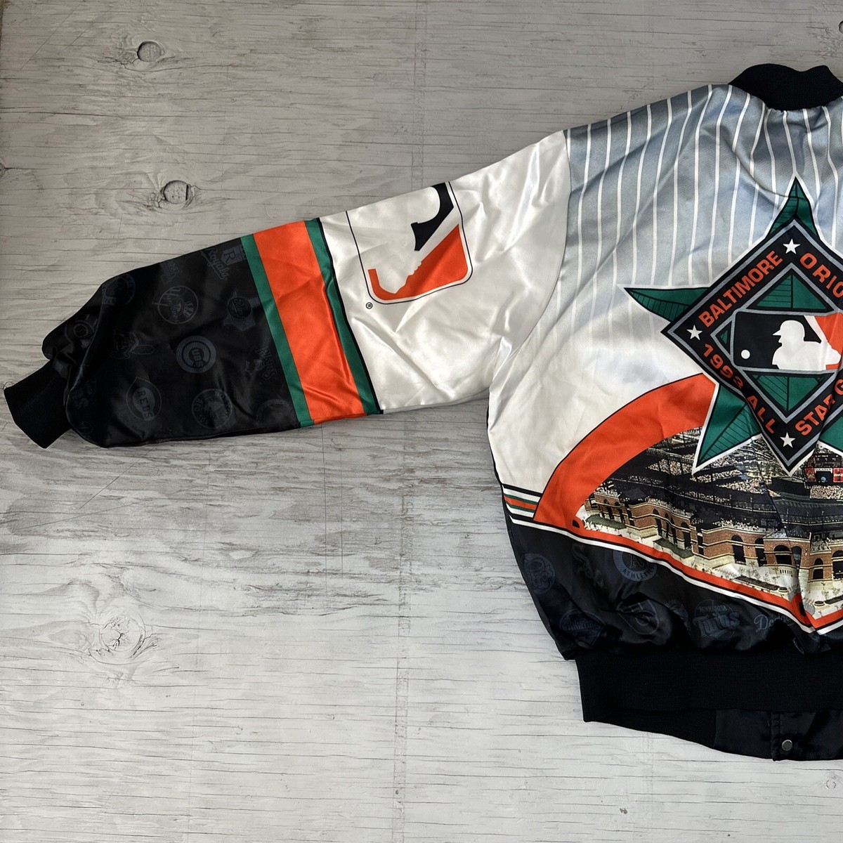 ボルティモアオリオールズのグランドコート VTG Chalk Line Baltimore Orioles MLB All Star Game 1993