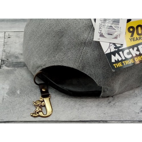 NEW w/ tags Disney mickey mouse ball cap + Letter J keychain 0373 - Picture 2 of 6