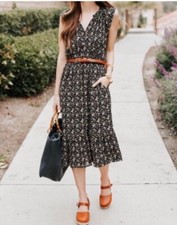 J. CREW MERCANTILE FLORAL MIDI DRESS - NWT - XXS