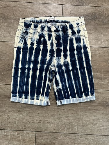 Jordache Denim Tie Dye Denim Jeans Bermuda Shorts Girls Sz 16 - Picture 15 of 15