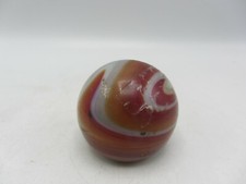 Vintage Glass Brown Slag White Wave Swirl Marble Gear Shift Handle Knob Rod 2