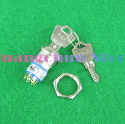 1pcs KL09-1915-A126 Ф19 Orifice Two-position Key Switch Key Switch #A6-9