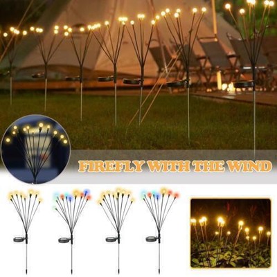 Solar Firefly Gartenleuchte LED Hof Atmosphäre Dekoration NEU