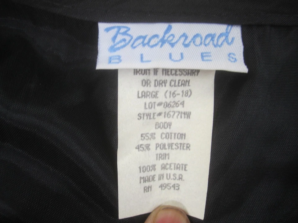 Chaleco De Colección Backroad Azul Para Mujer 16-18 Multicolor Floral Hecho en EE. UU. Informal Foto 3 de 4