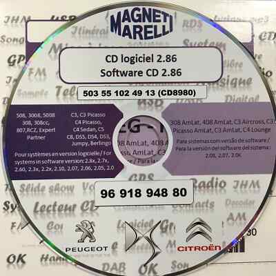Update Software CD Version 2.86 Firmware Système Multimédia Peugeot-Citroen-DS