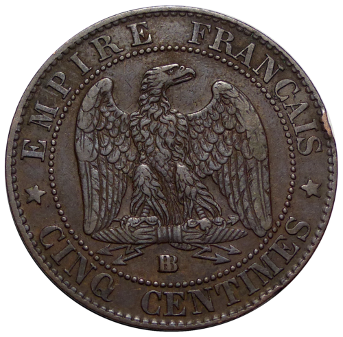 5 Centimes NAPOLÉON III 1856 BB - 第 1/2 張圖片