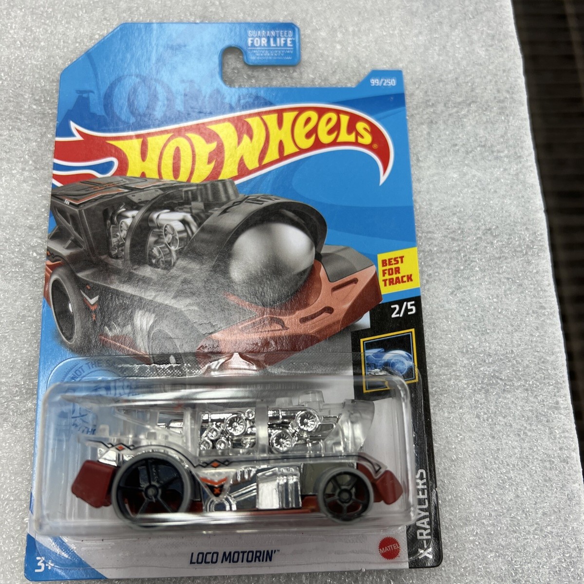 2021 HOT WHEELS CLEAR LOCO MOTORIN LOCOMOTIVE, X-RAYCERS #2/5, HW