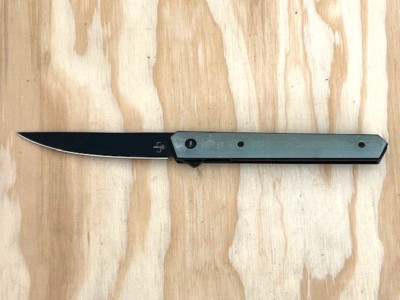 Boker PLUS Burnley Kwaiken Air G10 JADE Handle VG-10 PLAIN BLACK Blade - Great