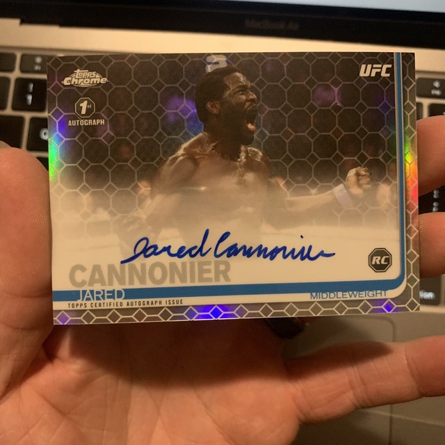 Jared Cannonier 2019 Topps Chrome Octofractor 1st Auto /16 SSP Rookie Auto