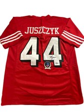 KYLE JUSZCZYK SIGNED SAN FRANCISCO 49ERS CUSTOM JERSEY BECKETT BAS COA WR20144