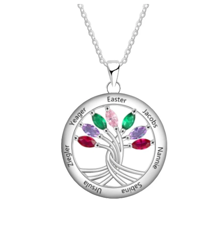 Cubic Zirconia Plata Plateado letras, números y palabras Moda Collares y Colgantes