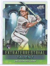 2024 JACKSON HOLLIDAY TOPPS CHROME COSMIC #ET-8 RC EXTRATERRESTRIAL TALENT!!