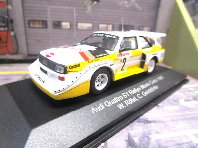 AUDI S1 E2 Quattro Sport Rallye Monte Carlo WM 1986 Röhrl IXO CMR 1:43 - Bild 1 von 4