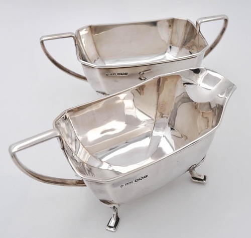 Juego de té inglés plata de ley maciza 9205 BRS Sheffield 1941 aprox. 1266 g - Imagen 12 de 12