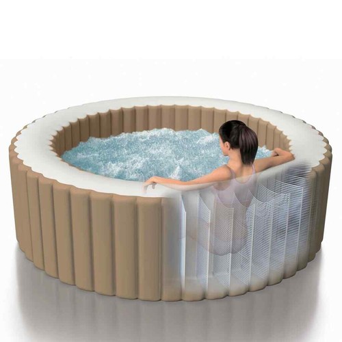 Whirlpool Rund 196x71cm Spa Heizung Massage Aufblasbar In-Outdoor Pool INTEX - Bild 3 von 12
