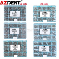 AZDENT Dental Orthodontic MIM Monoblock Brackets Braces Mini Roth/MBT 345 Hooks