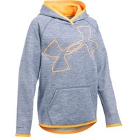 Under Armour 1284879-767 Girls Big Logo Hoodie - Purple/orange-small on sale Under Armour 1284879-767 Girls Big Logo Hoodie - Purple/orange-small on sale