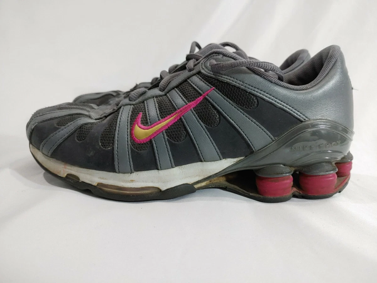 Nike Air Max Shox 311163 072 White Pink Grey Womens Training Running Shoes 7.5