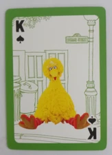 2020 Sesame Street Playing Card Big Bird King Spades