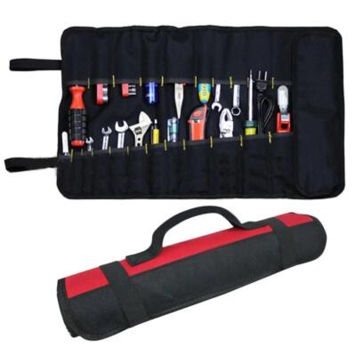 Multifunctional Tool Storage Bag 22 Pockets Fold Spanner Case