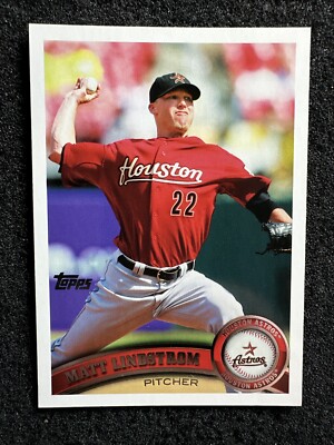 MATT LINDSTROM #222 2011 Topps Baseball Houston Astros