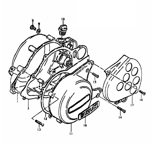 Anti grippage kit vis moteur inox Suzuki TS 250 A 1976